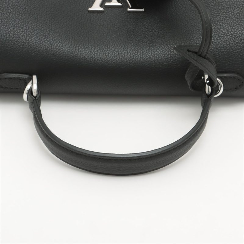 Louis Vuitton Black Leather Monogram Canvas Odeon PM - Image 5