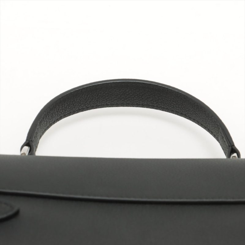 Louis Vuitton Black Leather Monogram Canvas Odeon PM - Image 6