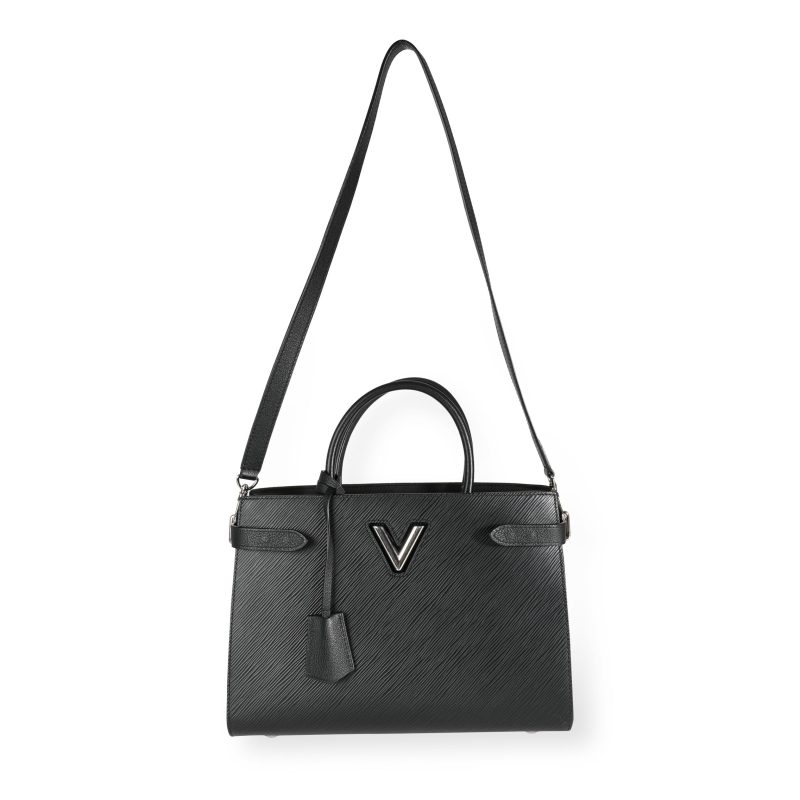 Louis Vuitton Black Epi Leather Twist Tote - Image 4