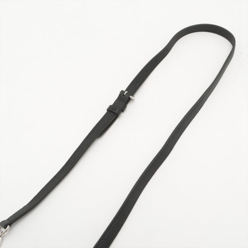 Louis Vuitton Black Leather Monogram Canvas Odeon PM - Image 11