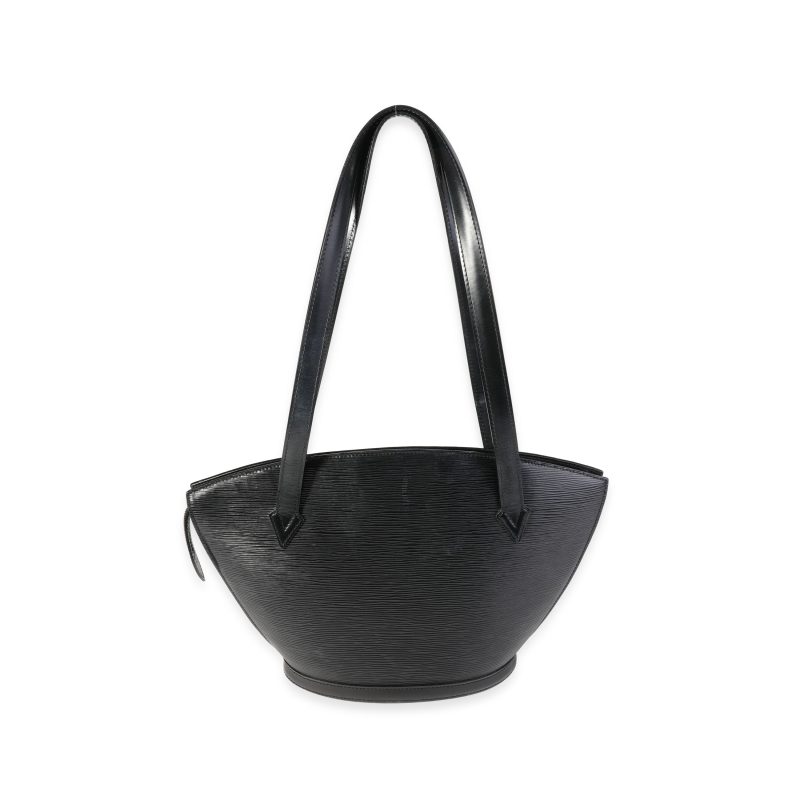Louis Vuitton Black Epi Leather Twist MM Chain Flap Bag - Image 3