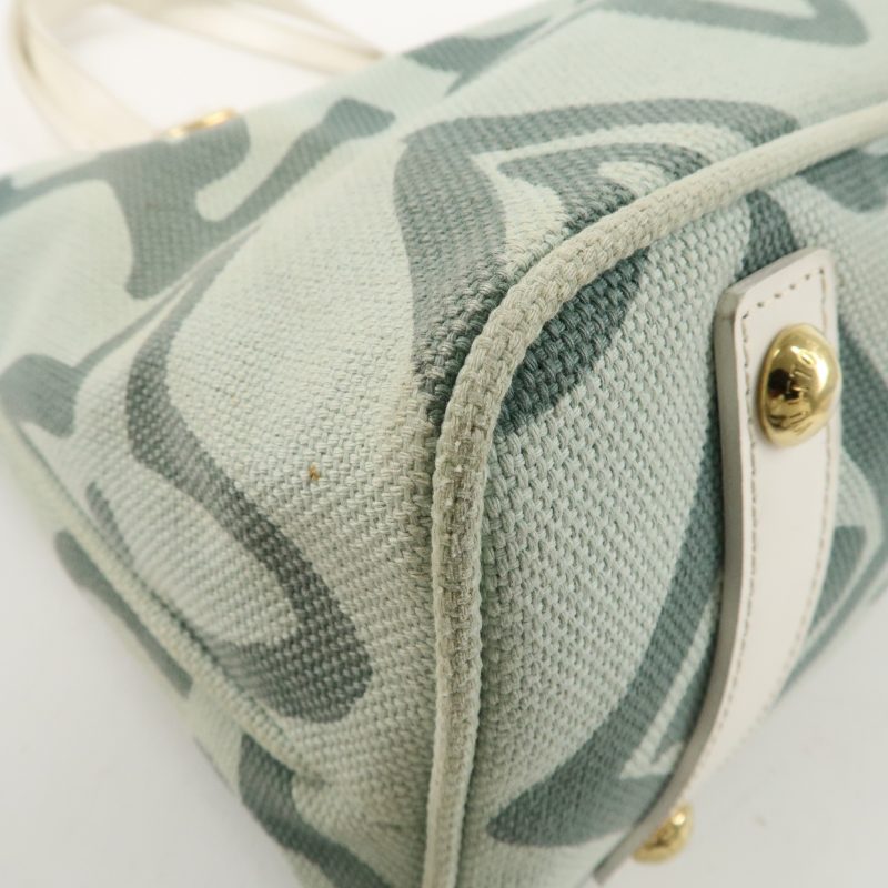 LOUIS VUITTON Croisette Damier Azur Satchel Crossbody Bag White - Image 12