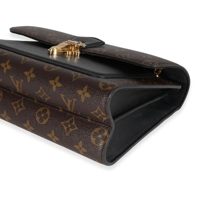 Louis Vuitton Monogram Canvas & Black Leather Victoire Bag - Image 6