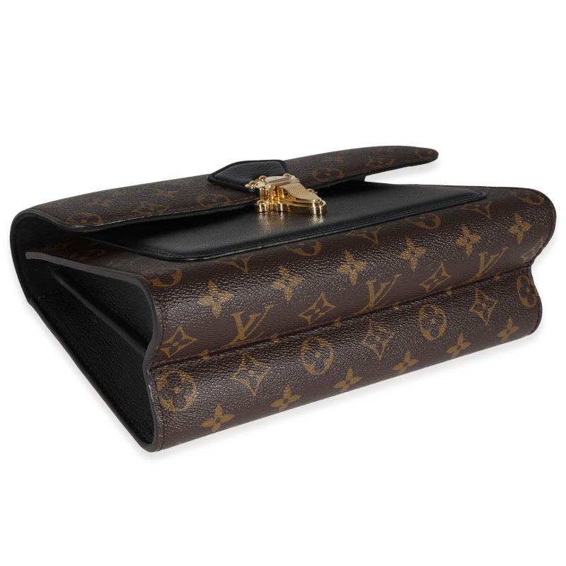 Louis Vuitton Monogram Canvas & Black Leather Victoire Bag - Image 5