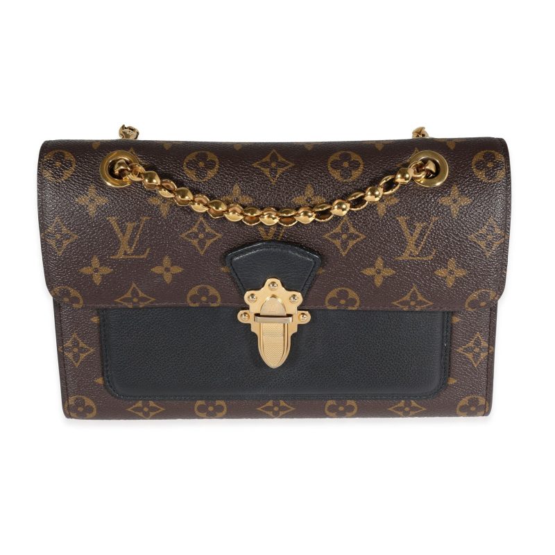 Louis Vuitton Monogram Canvas & Black Leather Victoire Bag - Image 8