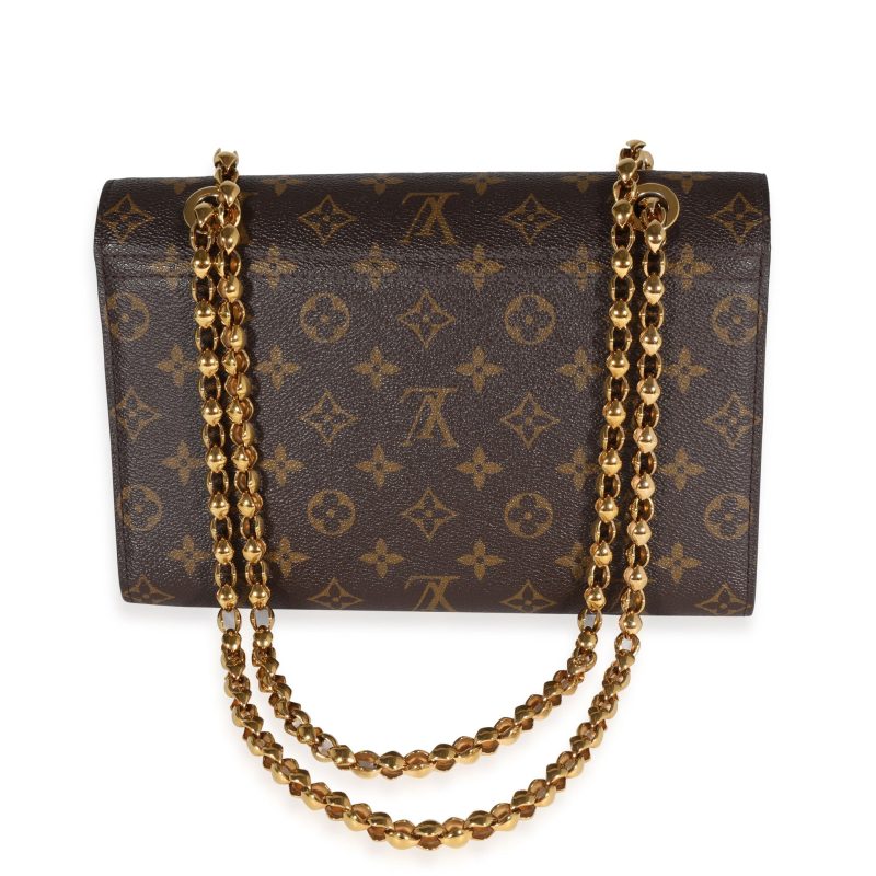 Louis Vuitton Monogram Canvas & Black Leather Victoire Bag - Image 2
