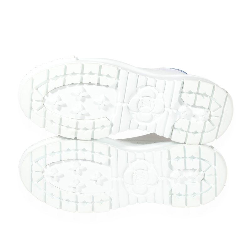 Louis Vuitton Squad Sneaker Boot 'White Blue' - Image 3