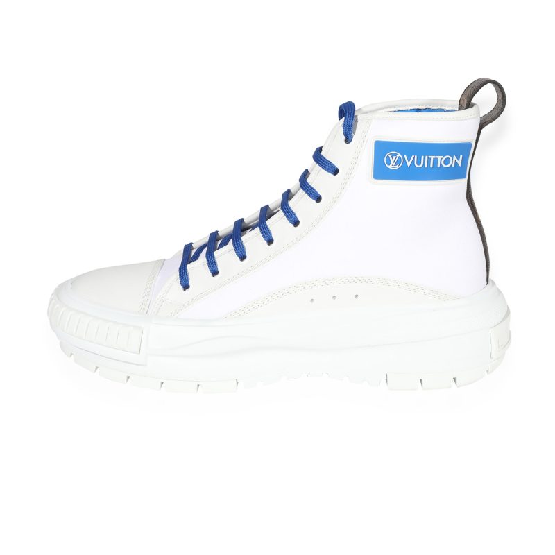 Louis Vuitton Squad Sneaker Boot 'White Blue' - Image 4