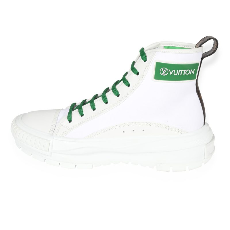 Louis Vuitton Squad Sneaker Boot 'White Green' - Image 4