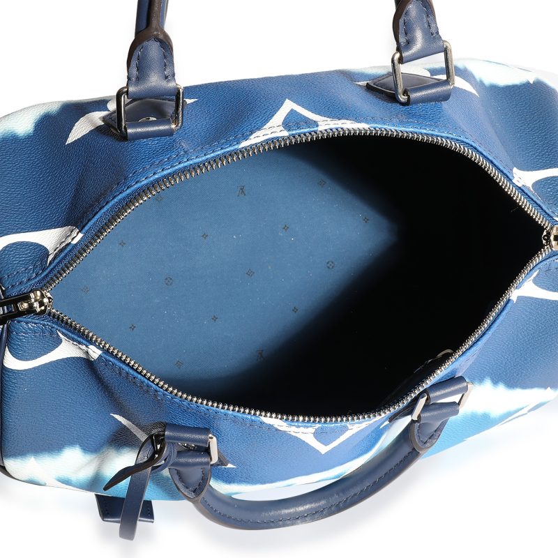 Louis Vuitton Blue Marine Cluny MM Bag - Image 8