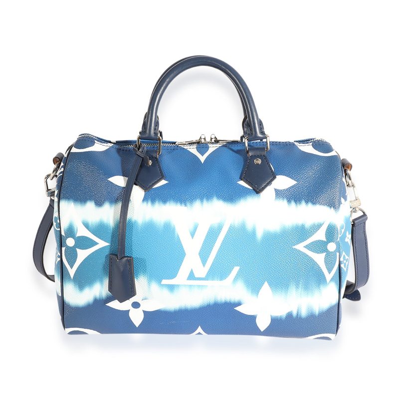 Louis Vuitton Blue LV Escale Speedy Bandoulière 30 - Image 8