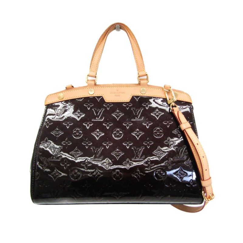 Louis Vuitton Blanc Corail Monogram Vernis Brea MM Bag