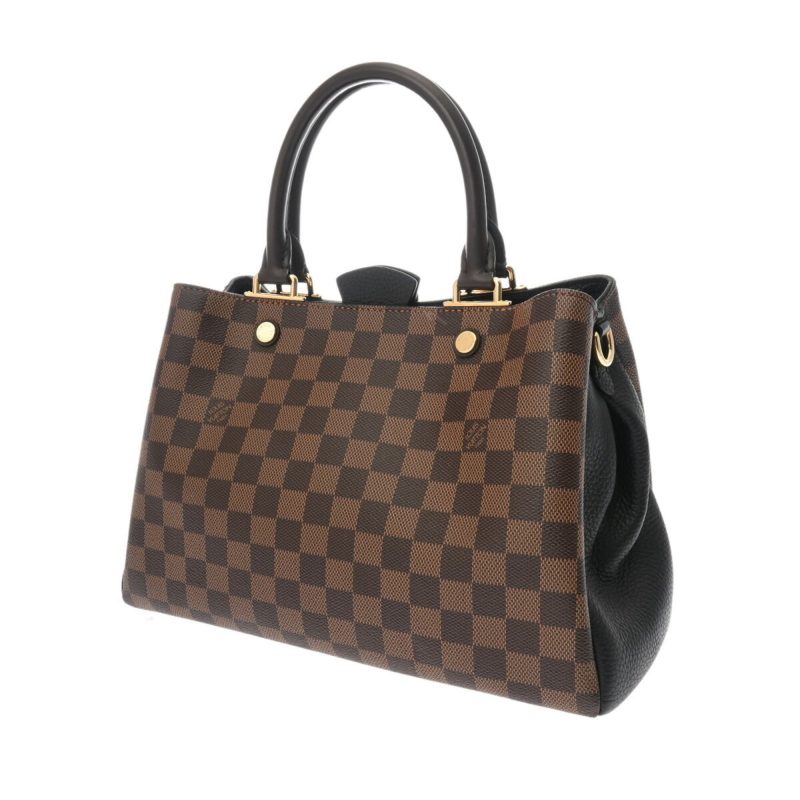 Louis Vuitton Brittany Damier Ebene Handbag Brown Pink - Image 3