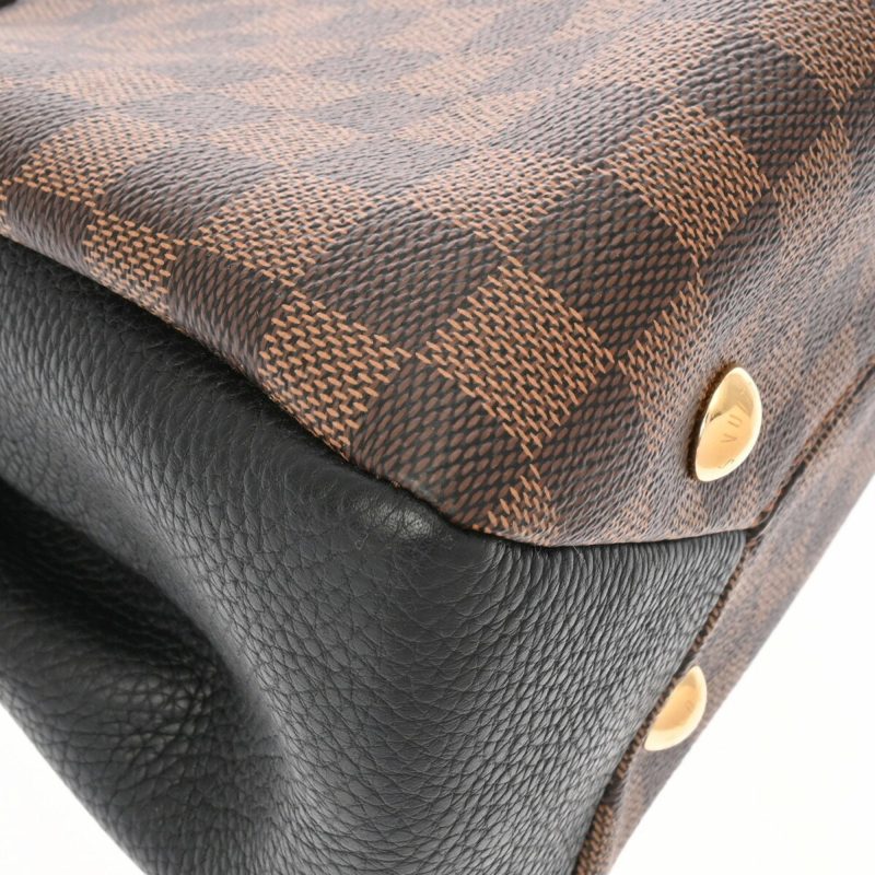 Louis Vuitton Brittany Damier Ebene Handbag Brown Pink - Image 7
