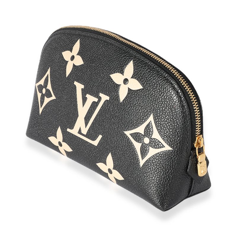 Louis Vuitton Black Grained Calfskin & White Shearling Monogram On My Side MM - Image 2