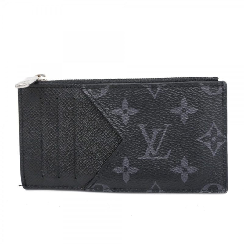 LOUIS VUITTON Coin Card Holder Black