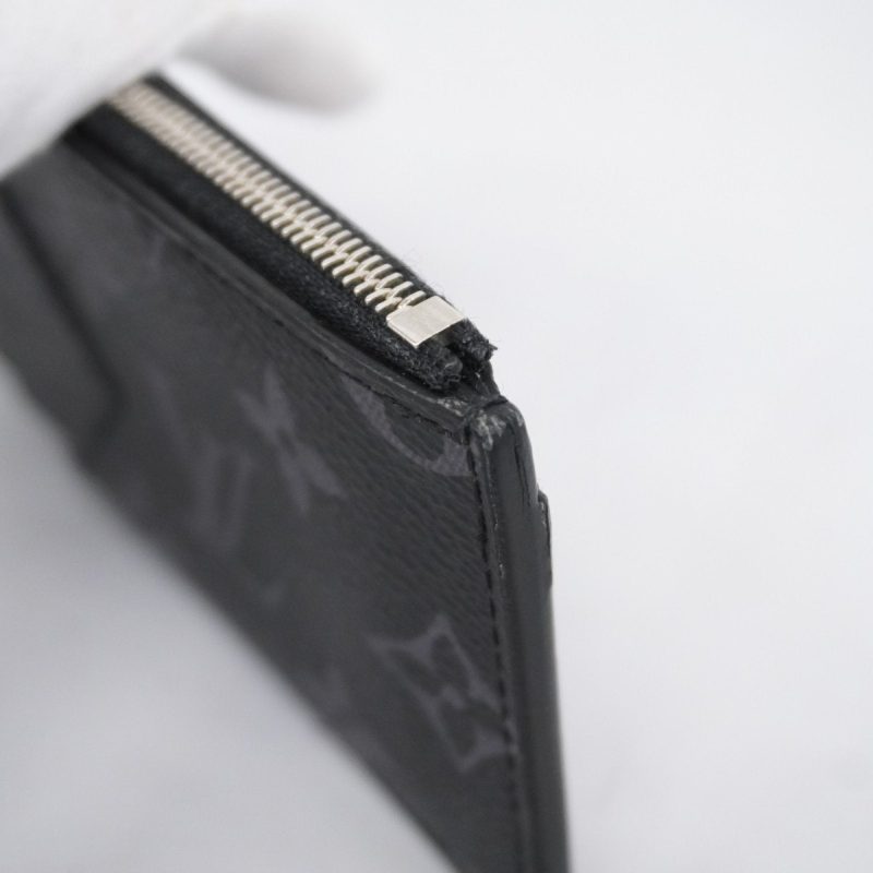LOUIS VUITTON Coin Card Holder Black - Image 7