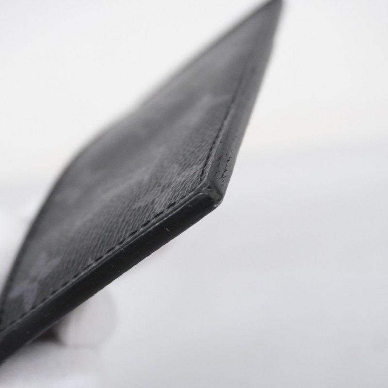 LOUIS VUITTON Coin Card Holder Black - Image 6