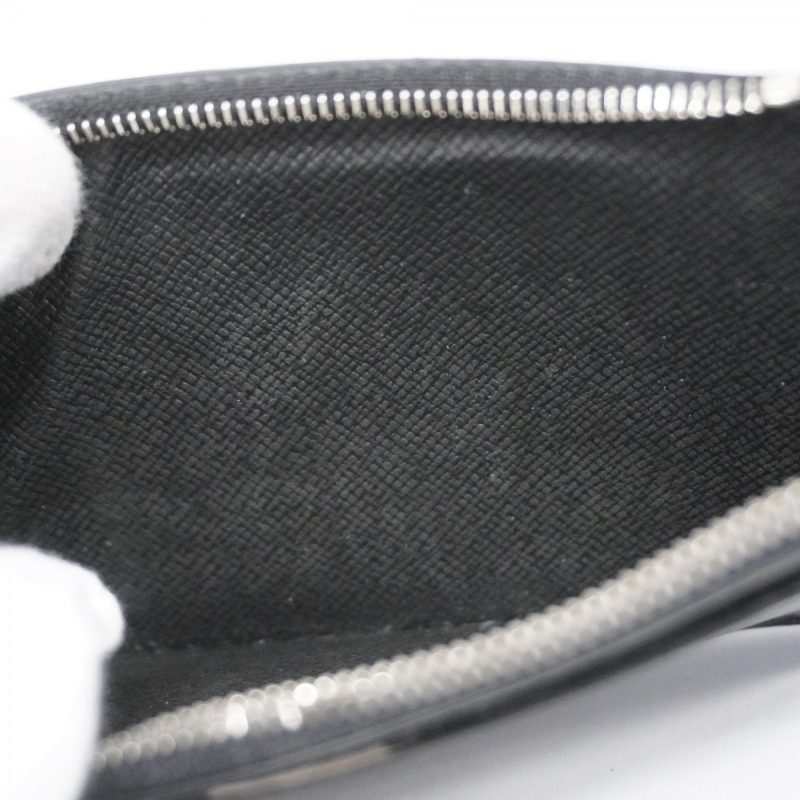 LOUIS VUITTON Coin Card Holder Black - Image 14