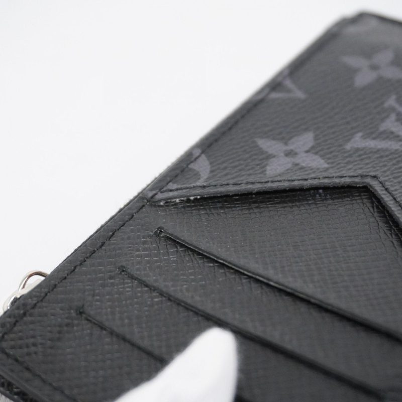 LOUIS VUITTON Coin Card Holder Black - Image 11