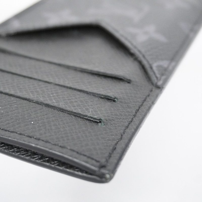 LOUIS VUITTON Coin Card Holder Black - Image 4