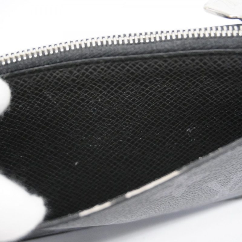 LOUIS VUITTON Coin Card Holder Black - Image 16