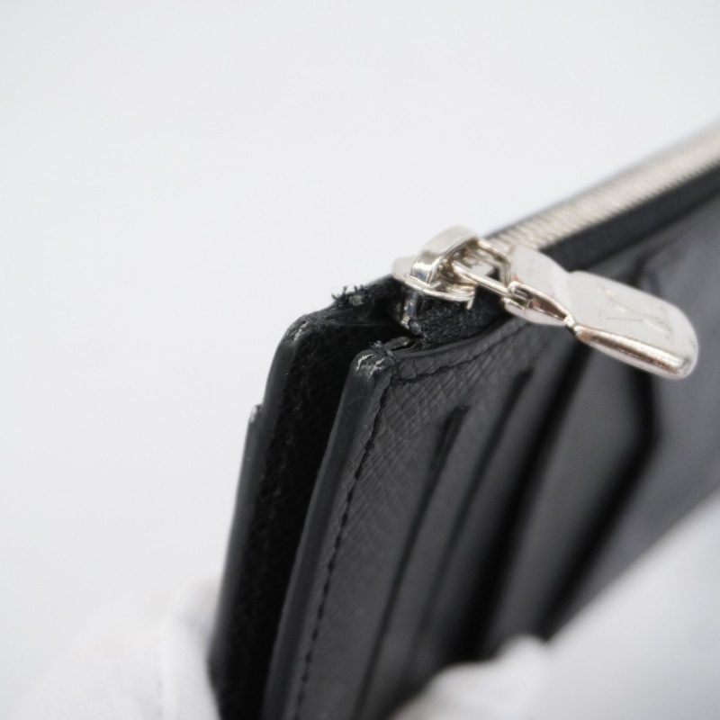 LOUIS VUITTON Coin Card Holder Black - Image 10