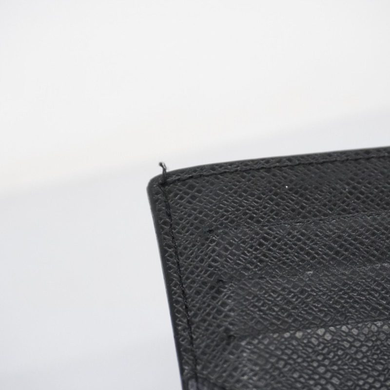 LOUIS VUITTON Coin Card Holder Black - Image 8