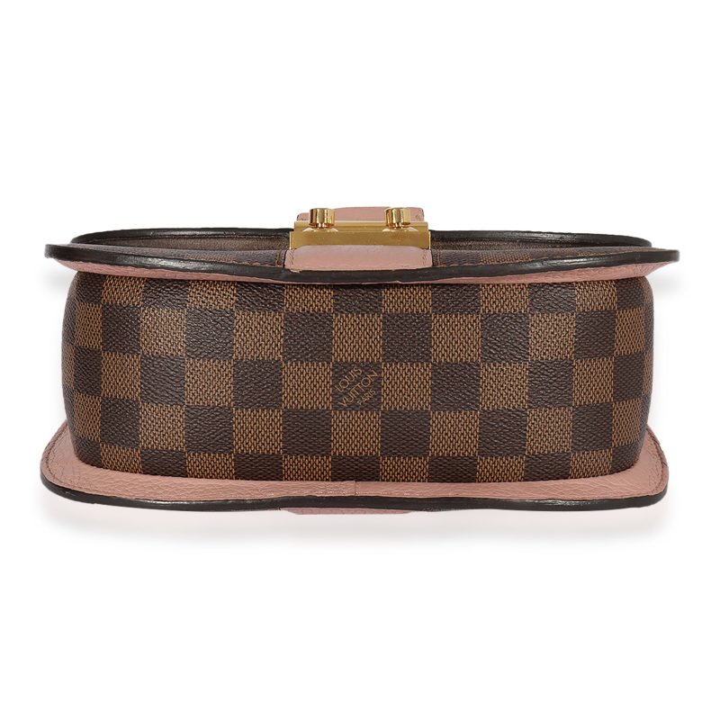 Louis Vuitton Damier Ebene & Magnolia Cuir Taurillon Wight Shoulder Bag - Image 6