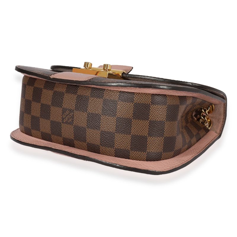 Louis Vuitton Damier Ebene & Magnolia Cuir Taurillon Wight Shoulder Bag - Image 5