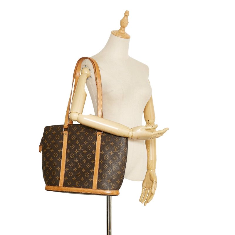 Louis Vuitton Babylone Pink Monogram Leather Satchel Bag - Image 9