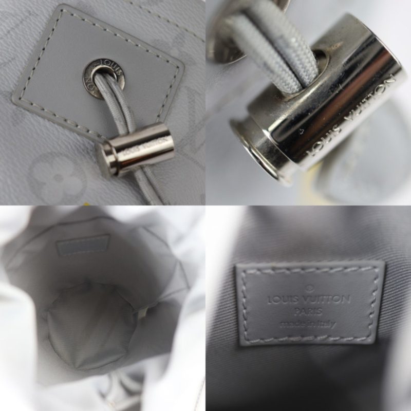 LOUIS VUITTON Chalk Nano Bag GrayM44631 Monogram - Image 9