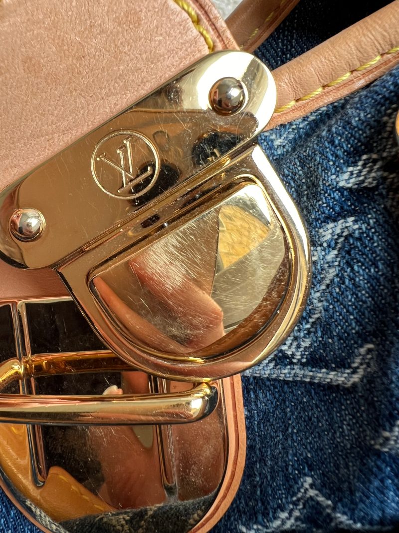 Louis Vuitton Blue Empreinte Monogram Twice Bag - Image 24