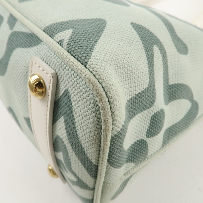 LOUIS VUITTON Croisette Damier Azur Satchel Crossbody Bag White - Image 13