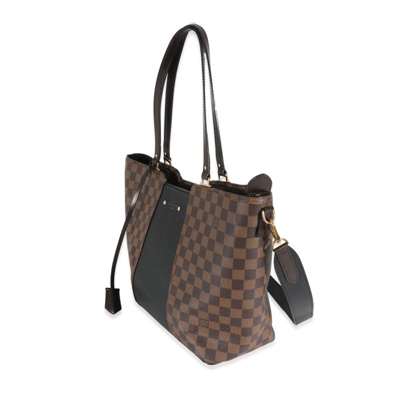 Louis Vuitton Canvas Damier Ebene Taurillon Jersey Tote - Image 3