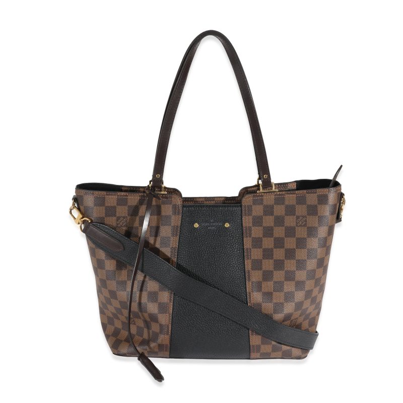 Louis Vuitton Canvas Damier Ebene Taurillon Jersey Tote - Image 2