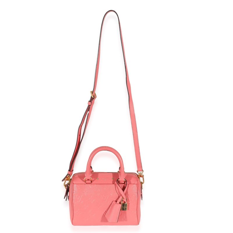 Louis Vuitton Pink Monogram Empreinte Speedy Bandoulière NM 20 - Image 3