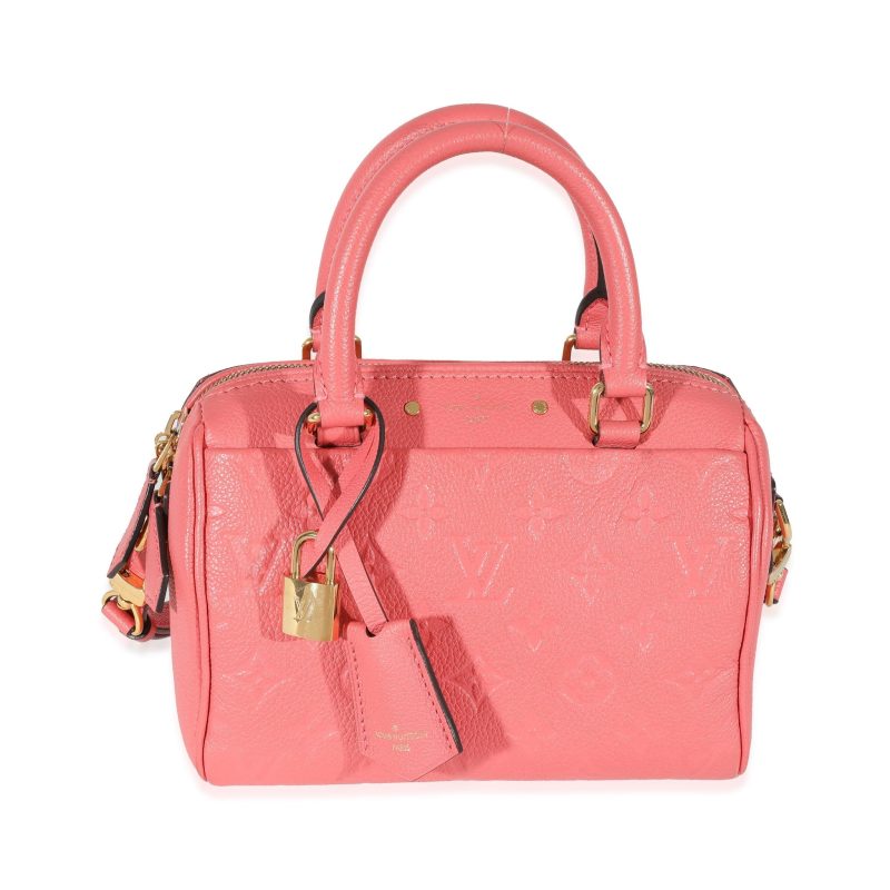 Louis Vuitton Pink Monogram Empreinte Speedy Bandoulière NM 20 - Image 8
