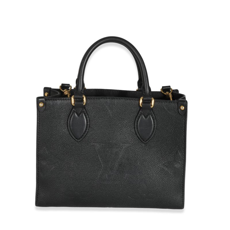 Louis Vuitton Black Empreinte Double Pochette