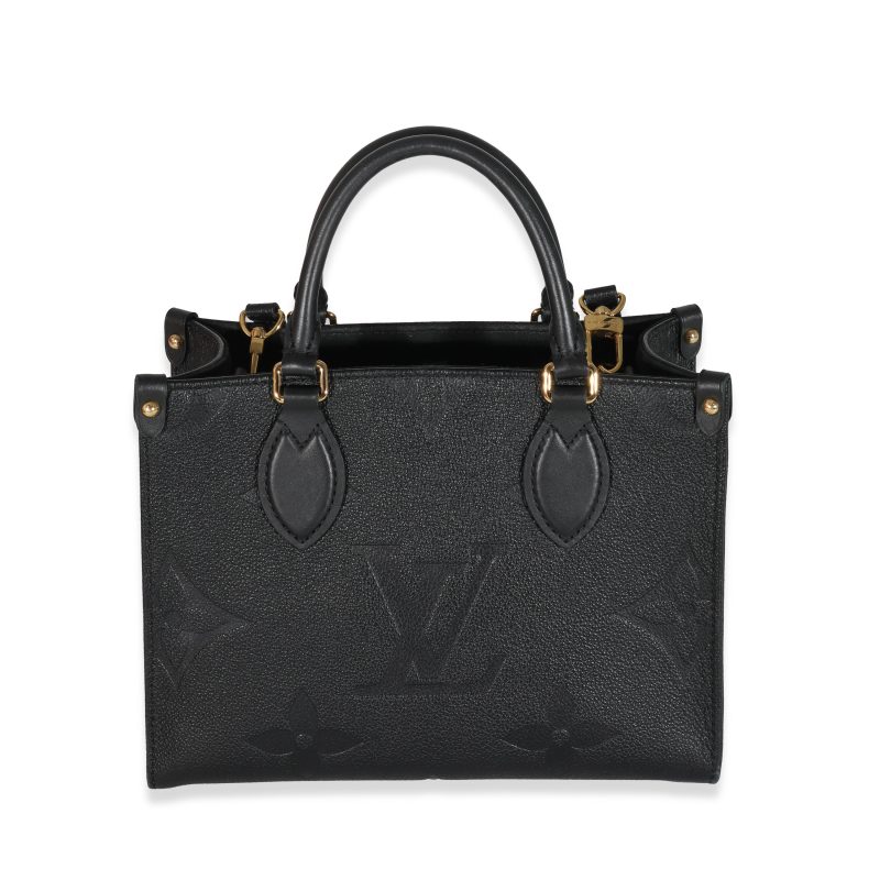 Louis Vuitton Black Empreinte Monogram Giant Trianon PM Bag