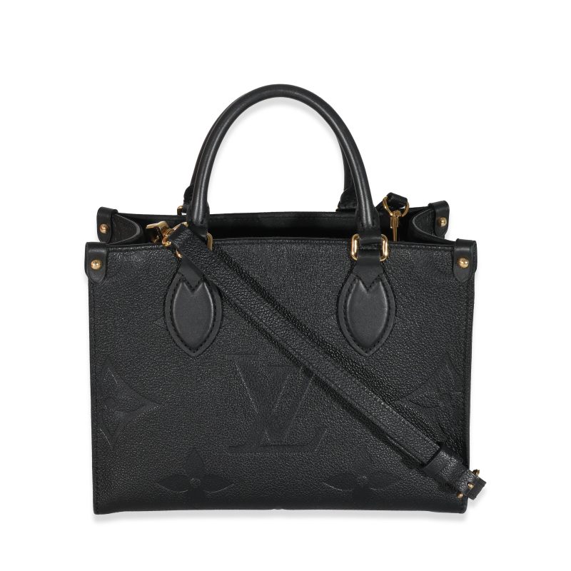 Louis Vuitton Black Empreinte Monogram Giant Trianon PM Bag - Image 3