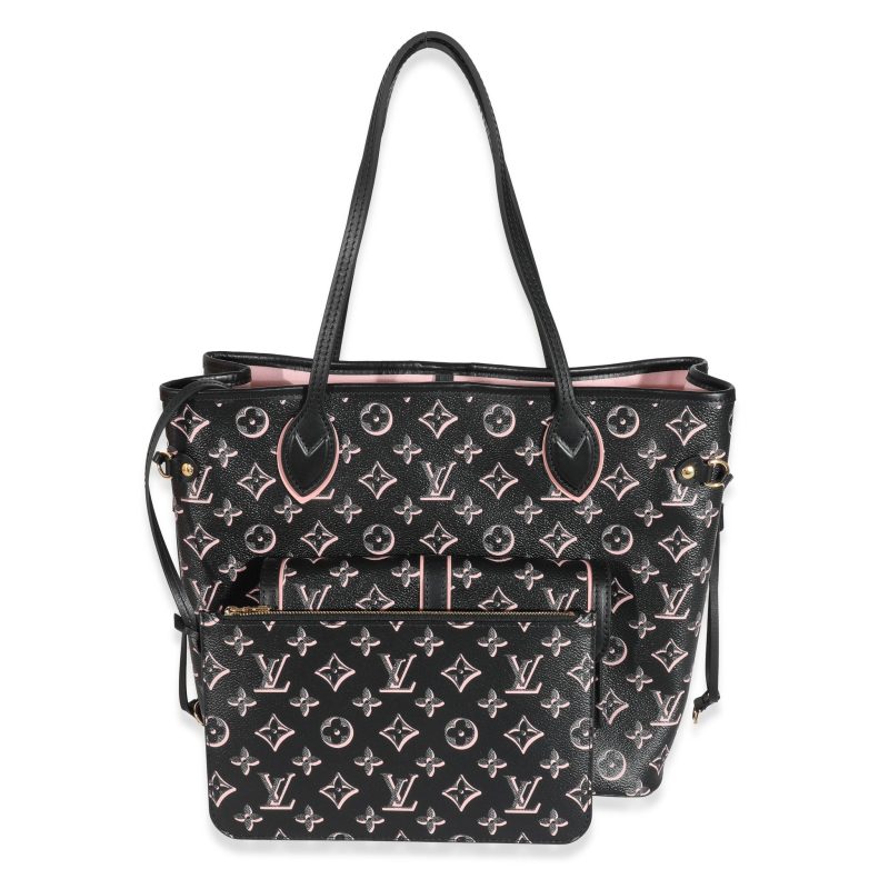 Louis Vuitton Black Pink Monogram Canvas Fall For You Neverfull MM - Image 2
