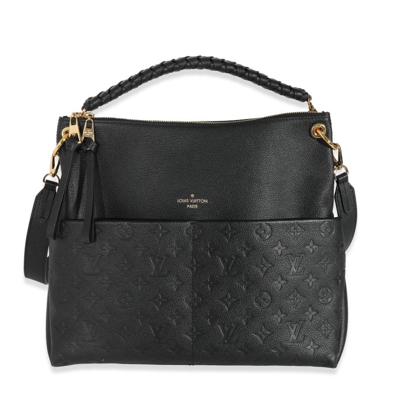 Louis Vuitton Black Empreinte Mazarine MM