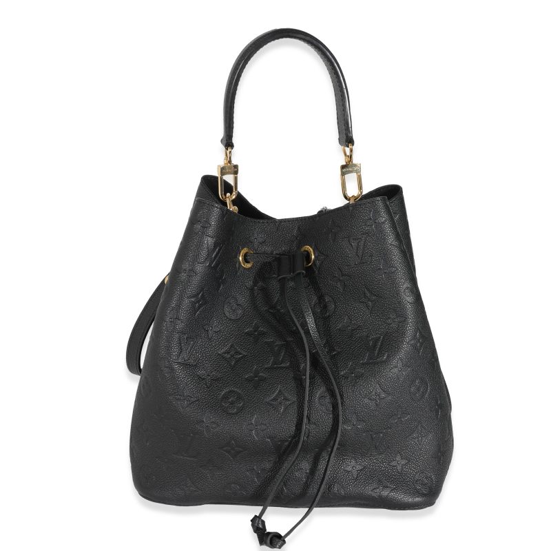 Louis Vuitton Black Monogram Empreinte Pallas Pochette