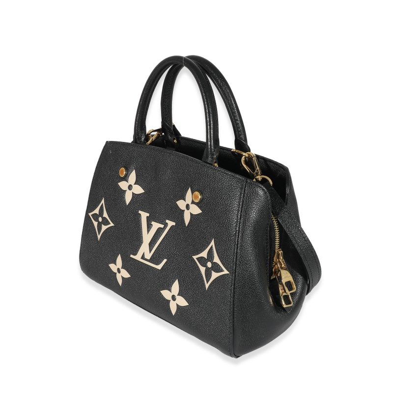 Louis Vuitton Black Beige Monogram Empreinte Montaigne BB - Image 2
