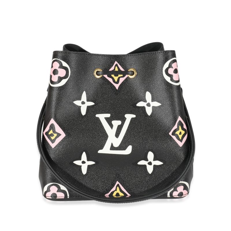 Louis Vuitton Black Monogram Leather Satchel Bag - Image 3