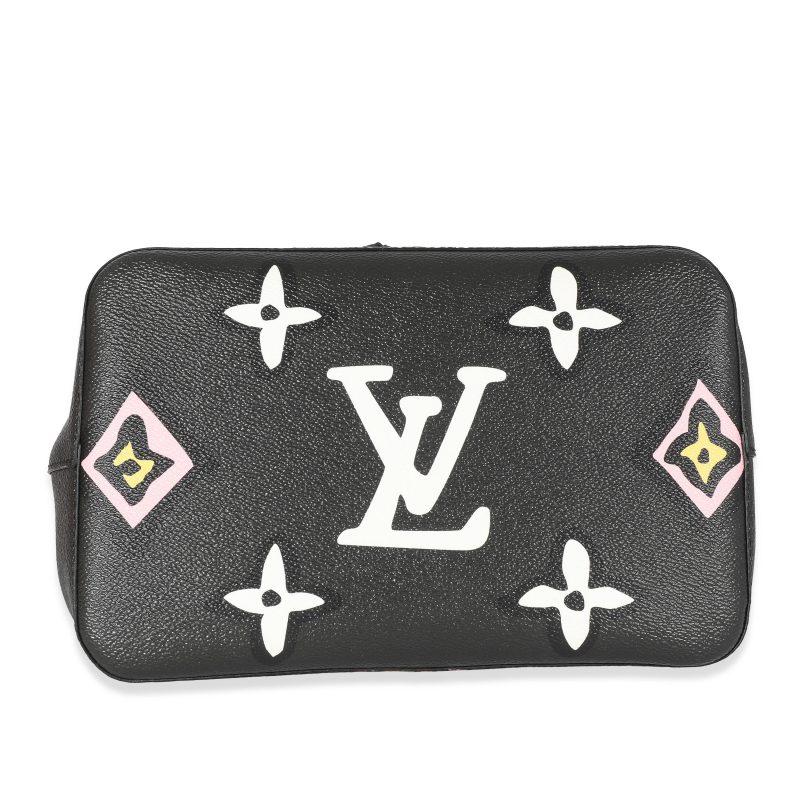 Louis Vuitton Black Monogram Leather Satchel Bag - Image 4