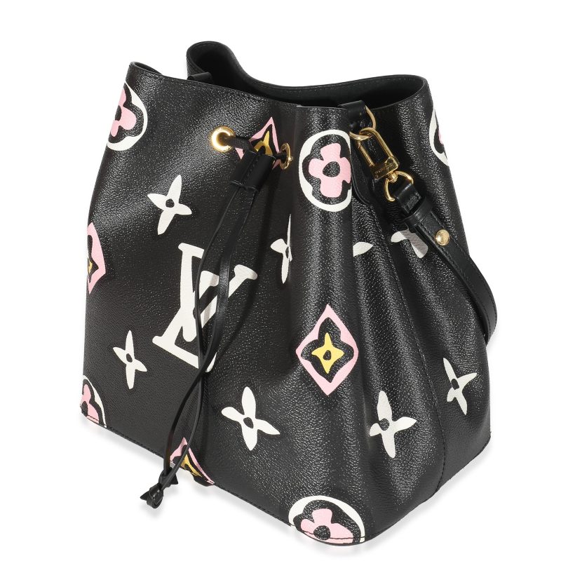 Louis Vuitton Black Monogram Leather Satchel Bag - Image 2