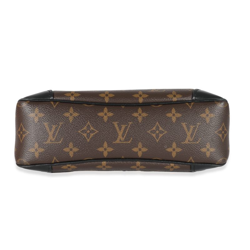 Louis Vuitton Black Leather Monogram Canvas V Tote BB - Image 4