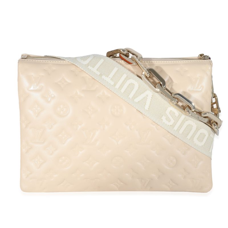 Louis Vuitton Cream Monogram Shawl - Image 3